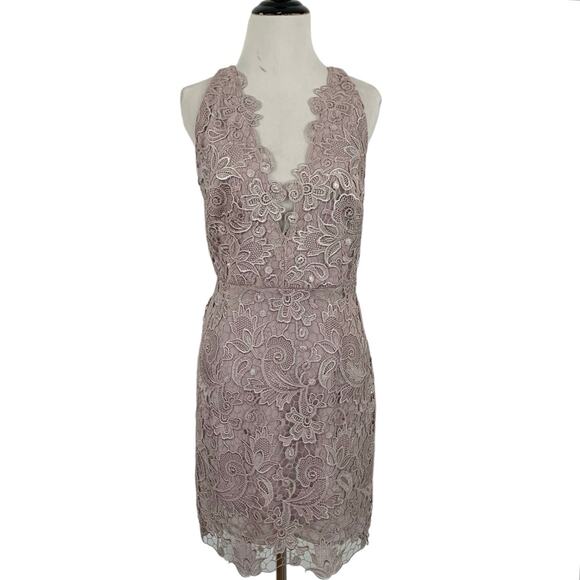 Free People Dresses & Skirts - Free People Dress Formal Party Cocktail Floral Lace Sleeveless Halter Size 12